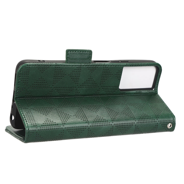 For TCL 40 SE Symmetrical Triangle Leather Phone Case