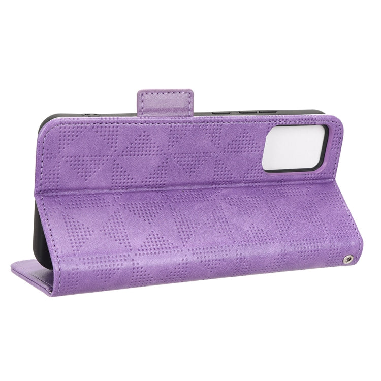 For TCL 403 Symmetrical Triangle Leather Phone Case