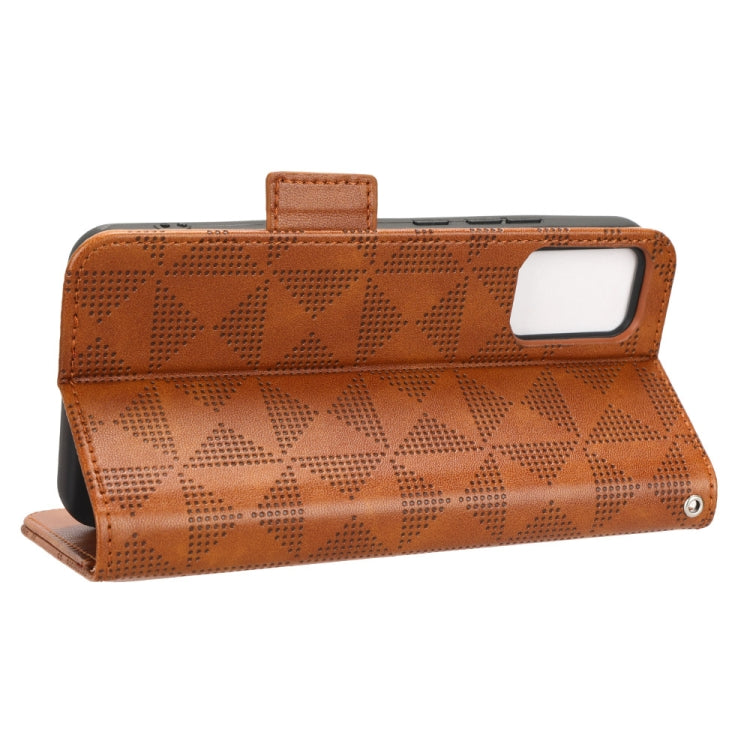 For TCL 403 Symmetrical Triangle Leather Phone Case