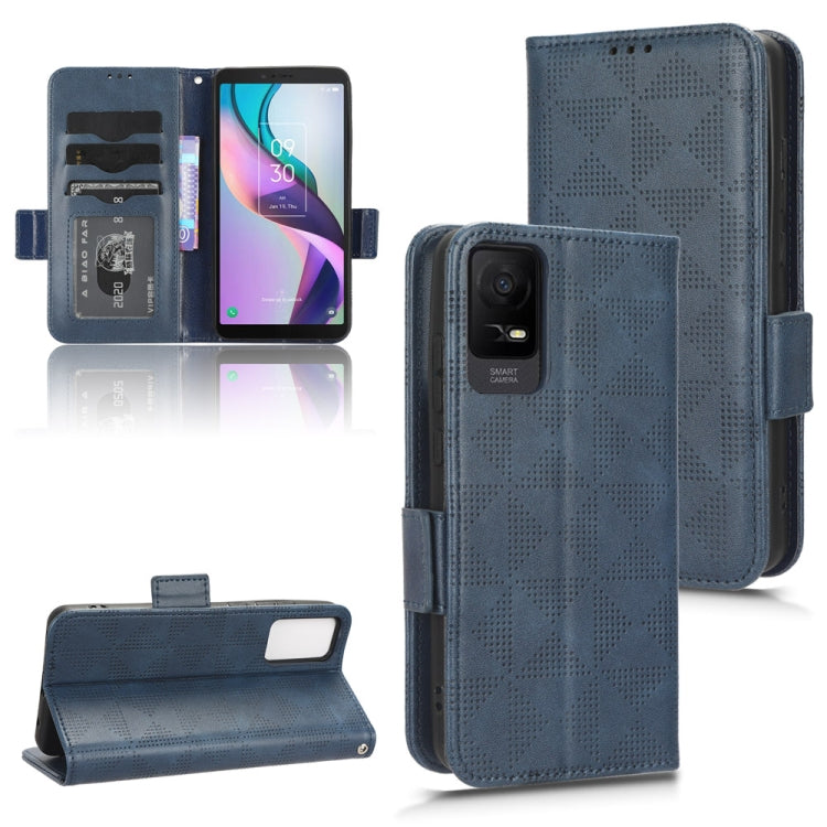 For TCL Ion X Symmetrical Triangle Leather Phone Case