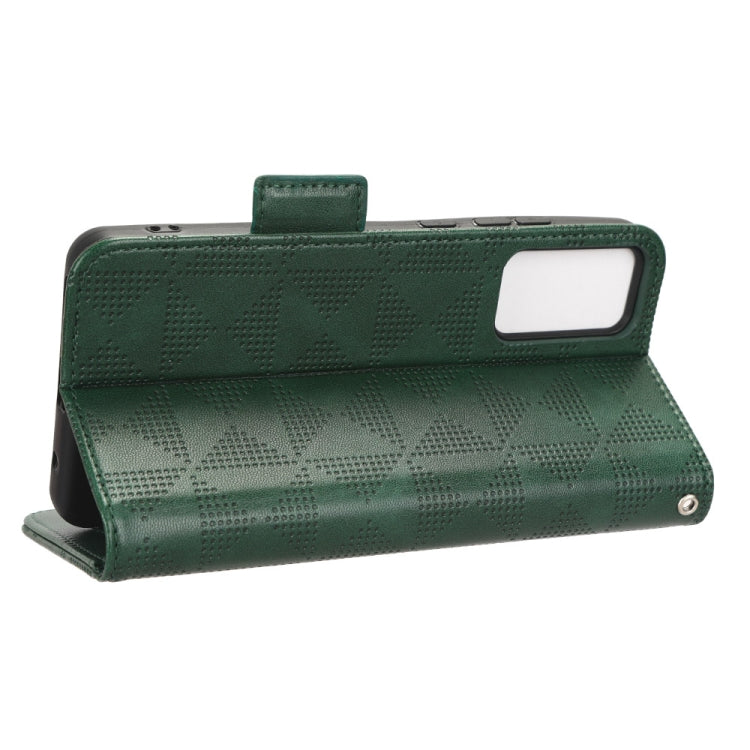 For TCL Ion X Symmetrical Triangle Leather Phone Case