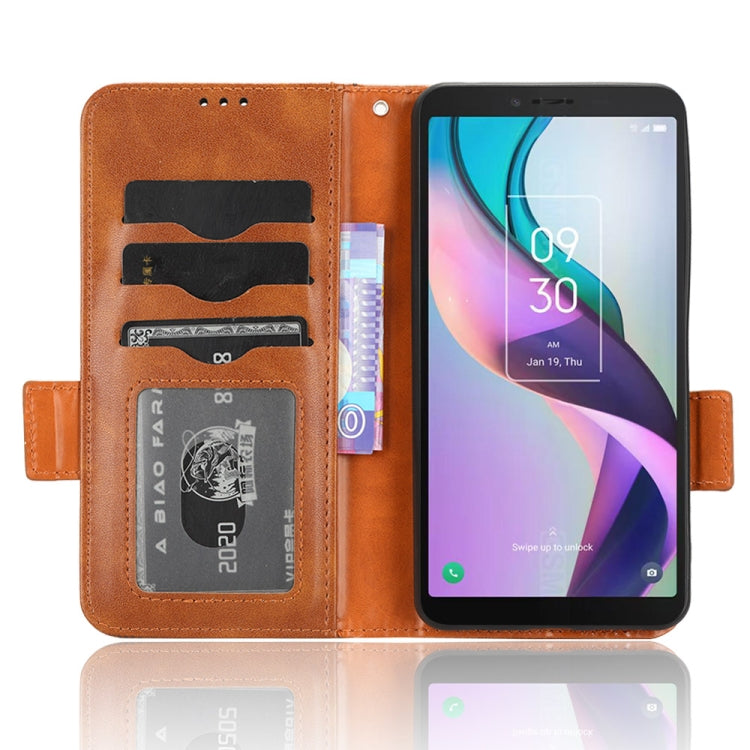 For TCL Ion X Symmetrical Triangle Leather Phone Case