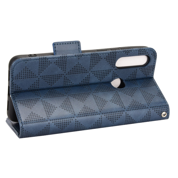 For TCL L10 Pro Symmetrical Triangle Leather Phone Case