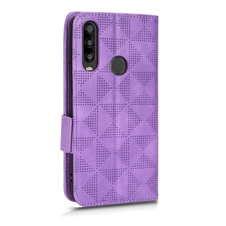For TCL L10 Pro Symmetrical Triangle Leather Phone Case