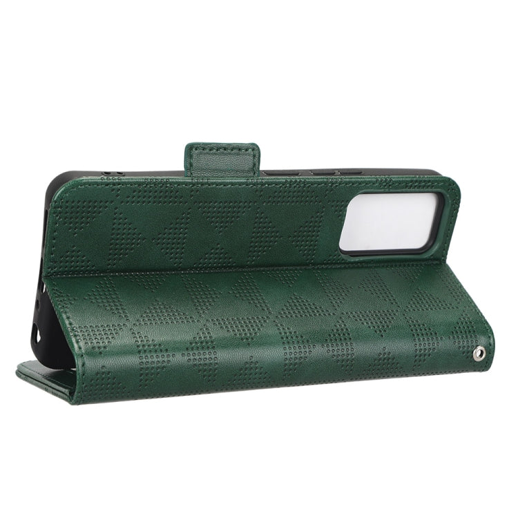 For TCL 405 / 406 T506D Symmetrical Triangle Leather Phone Case