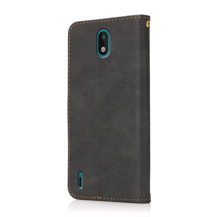 For Nokia 1.3 Dual-color Stitching Leather Phone Case