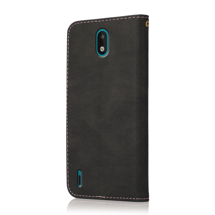 For Nokia 1.3 Dual-color Stitching Leather Phone Case