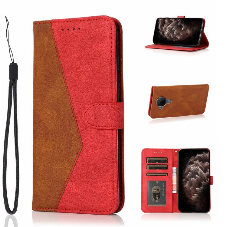 For Nokia 5.4 / 3.4 Dual-color Stitching Leather Phone Case