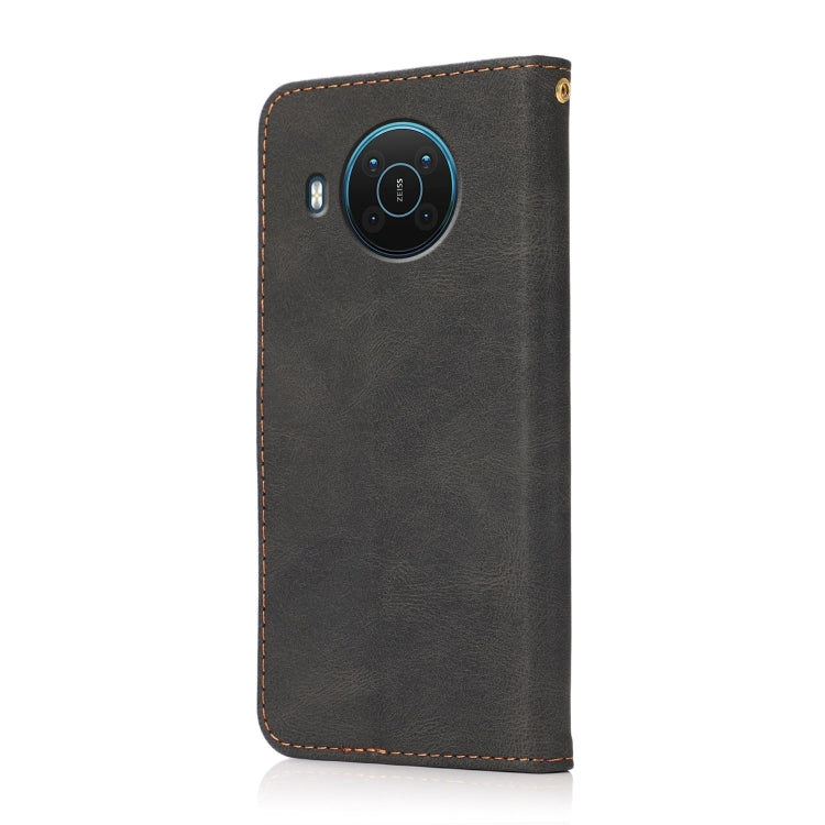 For Nokia X10 / X20 Dual-color Stitching Leather Phone Case