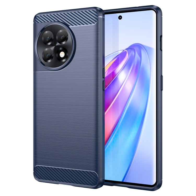 For OnePlus Ace 2V Brushed Texture Carbon Fiber TPU Phone Case