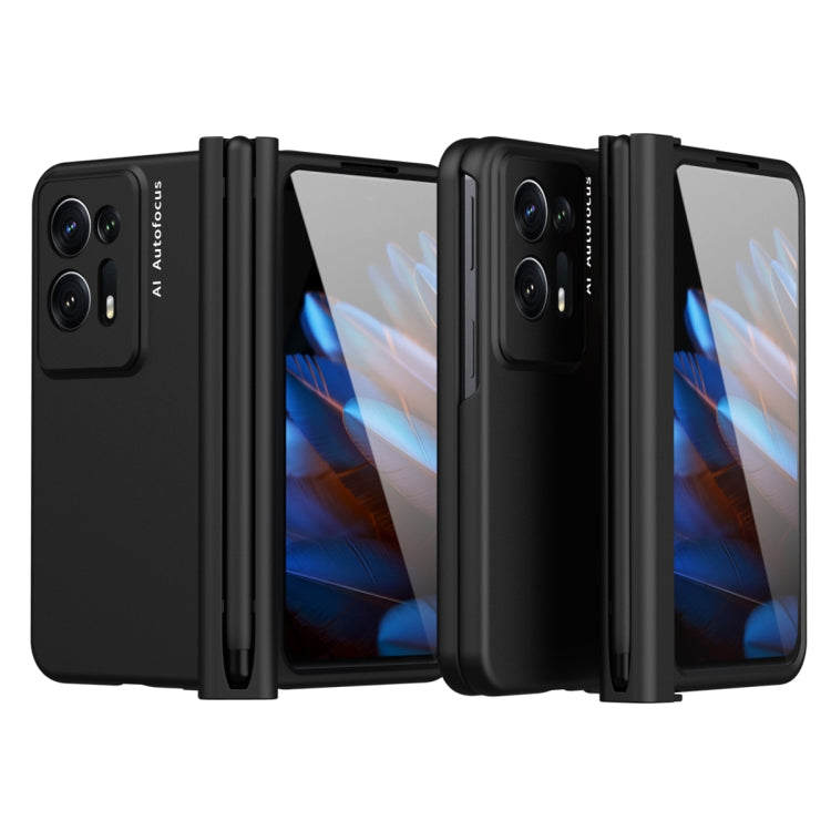 For OPPO Find N2 Macaron Magnetic Hinge Full Coverage Phone Case with Pen Slot