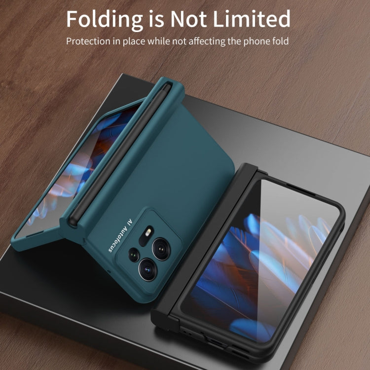 For OPPO Find N2 Macaron Magnetic Hinge Full Coverage Phone Case with Pen Slot