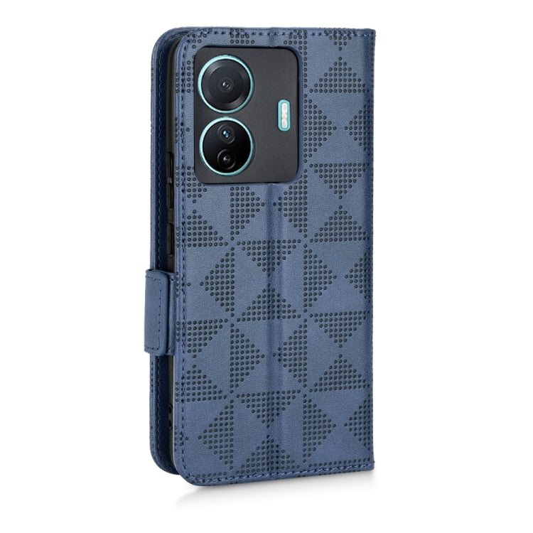 For vivo S15e 5G Symmetrical Triangle Leather Phone Case