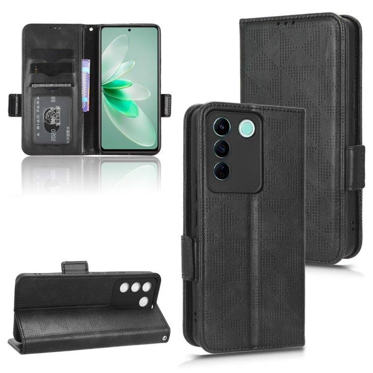 For vivo V27e / S16e Symmetrical Triangle Leather Phone Case