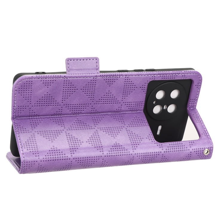 For vivo X Note Symmetrical Triangle Leather Phone Case