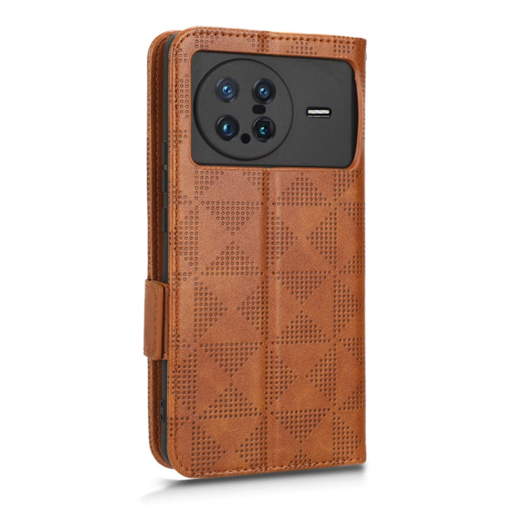 For vivo X Note Symmetrical Triangle Leather Phone Case