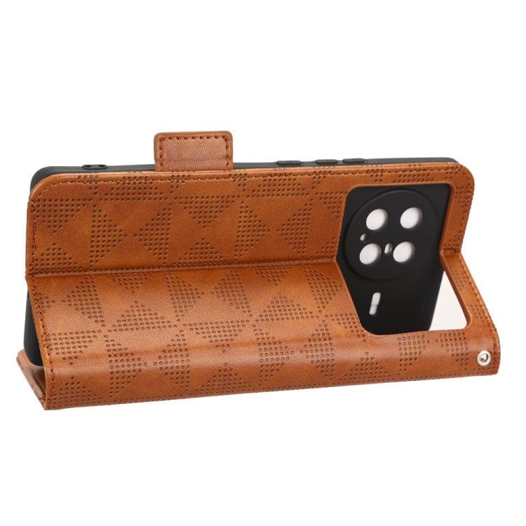 For vivo X Note Symmetrical Triangle Leather Phone Case