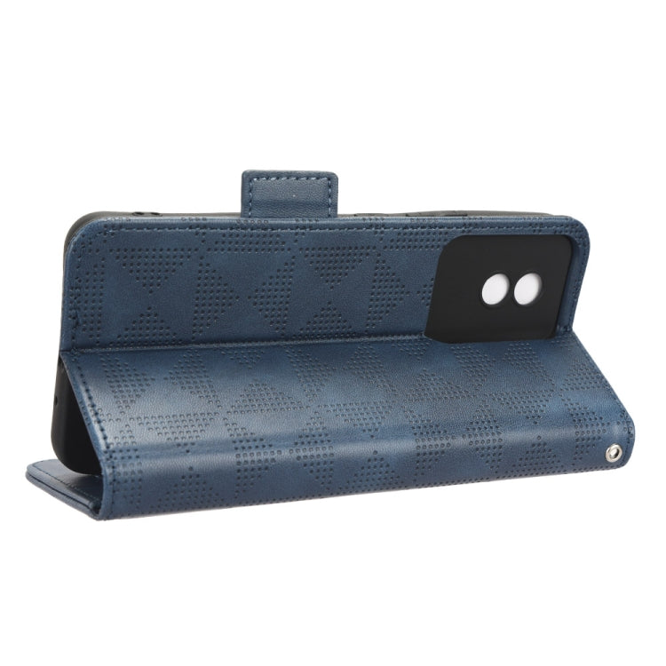 For vivo Y02 4G Symmetrical Triangle Leather Phone Case