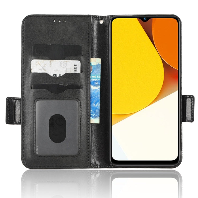 For vivo Y35 4G Symmetrical Triangle Leather Phone Case