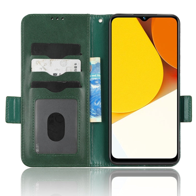 For vivo Y35 4G Symmetrical Triangle Leather Phone Case