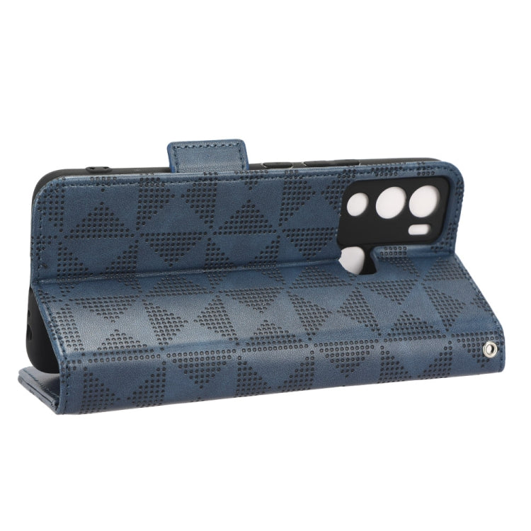 For Infinix Hot 12i Symmetrical Triangle Leather Phone Case