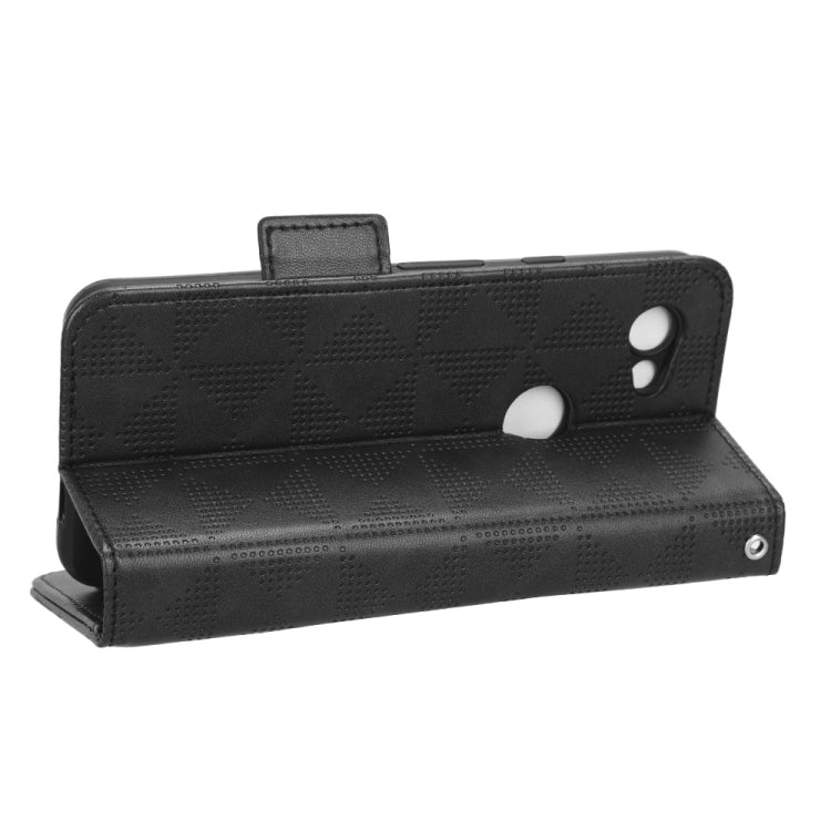 For Google Pixel 3 Lite / 3a Symmetrical Triangle Leather Phone Case