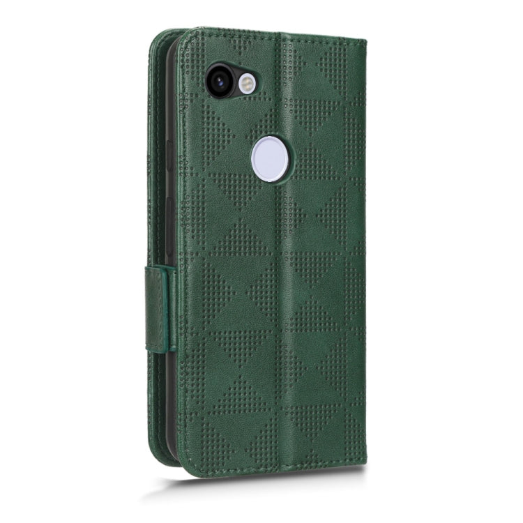 For Google Pixel 3 Lite / 3a Symmetrical Triangle Leather Phone Case