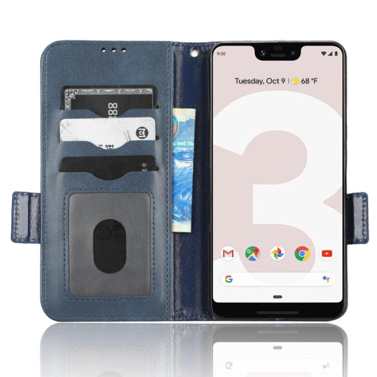 For Google Pixel 3 XL Symmetrical Triangle Leather Phone Case