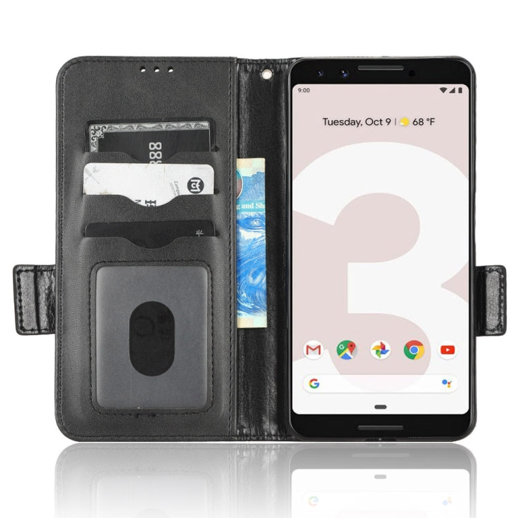 For Google Pixel 3 Symmetrical Triangle Leather Phone Case