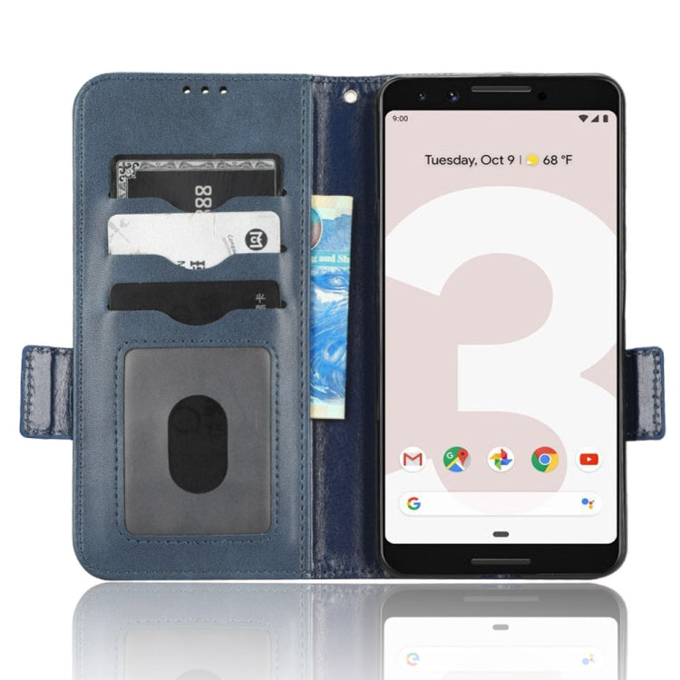 For Google Pixel 3 Symmetrical Triangle Leather Phone Case