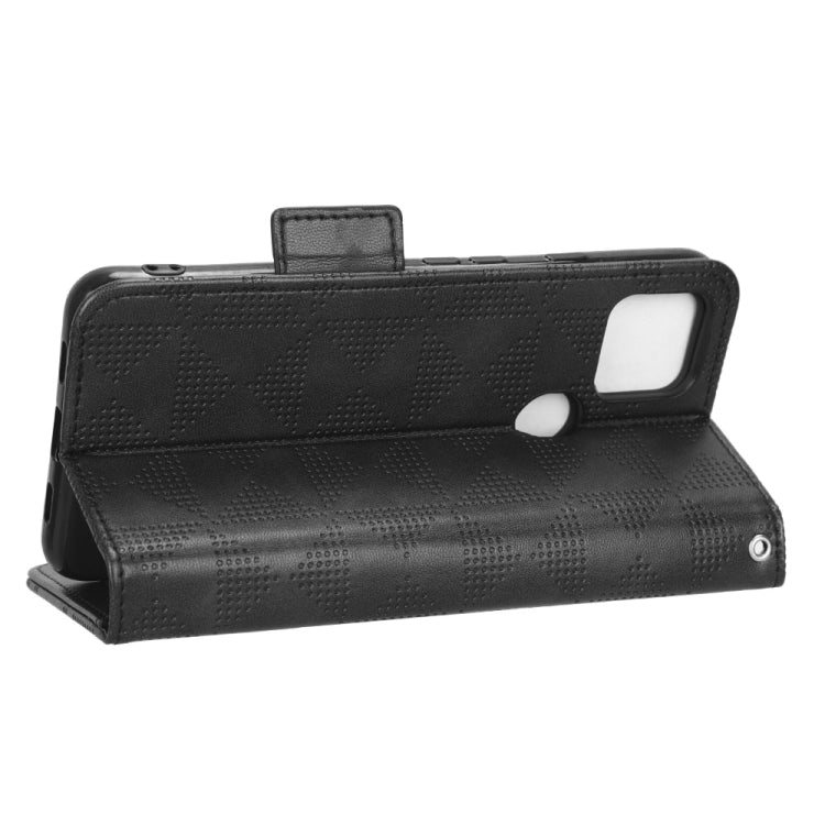 For Google Pixel 4a 5G Symmetrical Triangle Leather Phone Case