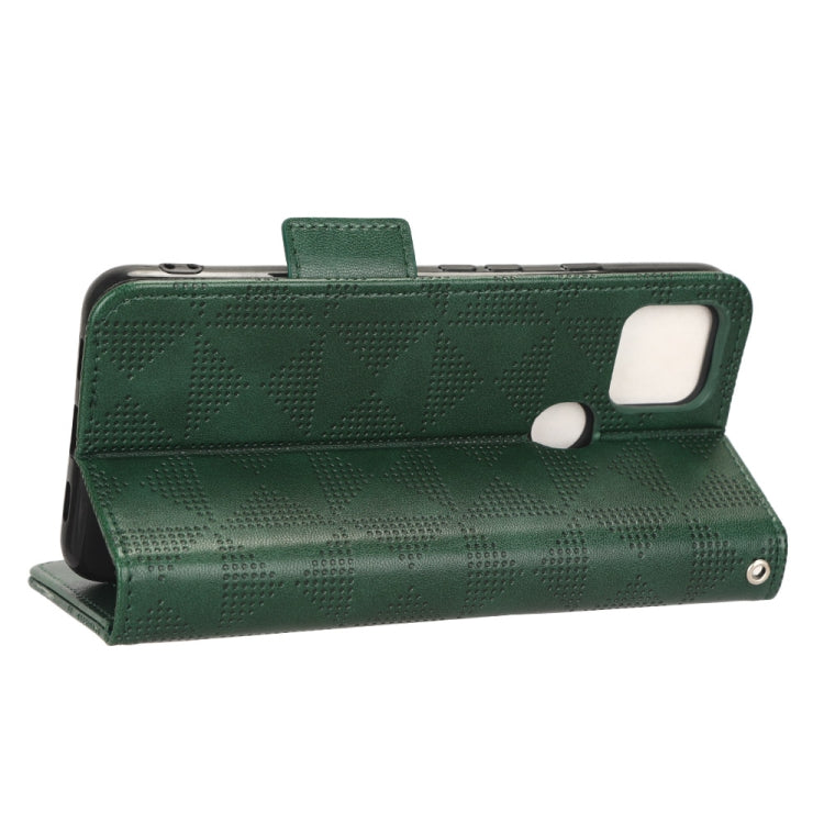 For Google Pixel 4a 5G Symmetrical Triangle Leather Phone Case