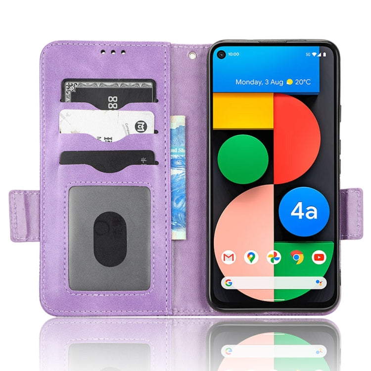 For Google Pixel 4a 5G Symmetrical Triangle Leather Phone Case