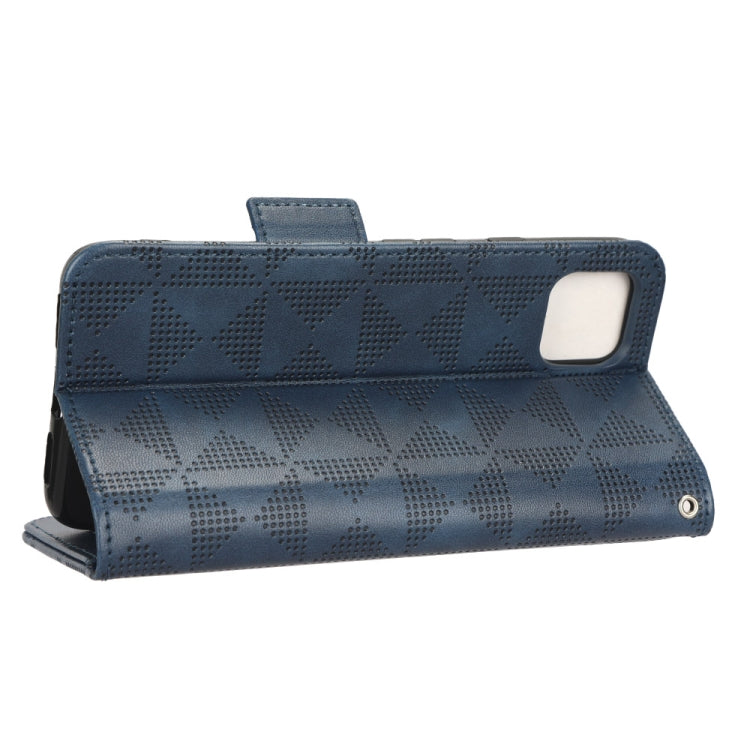 For Google Pixel 4 Symmetrical Triangle Leather Phone Case