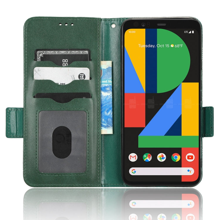 For Google Pixel 4 Symmetrical Triangle Leather Phone Case