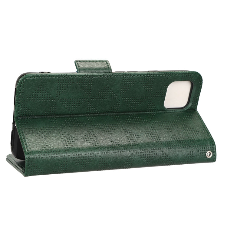 For Google Pixel 4 Symmetrical Triangle Leather Phone Case