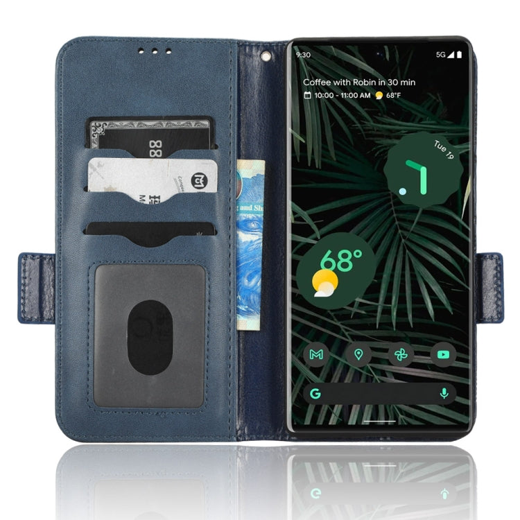 For Google Pixel 6 Pro Symmetrical Triangle Leather Phone Case