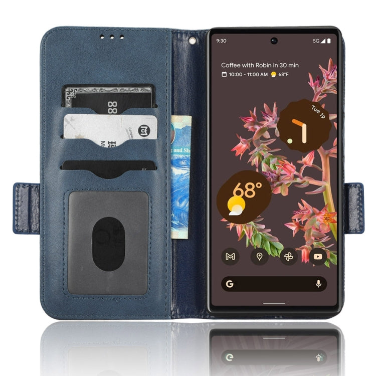 For Google Pixel 6 Symmetrical Triangle Leather Phone Case