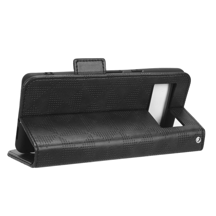 For Google Pixel 7 Pro Symmetrical Triangle Leather Phone Case