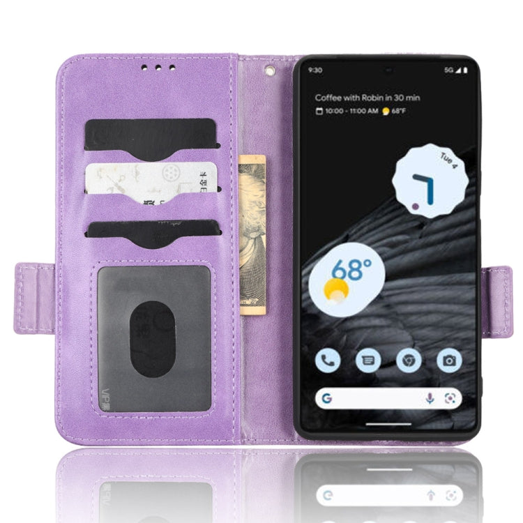 For Google Pixel 7 Pro Symmetrical Triangle Leather Phone Case