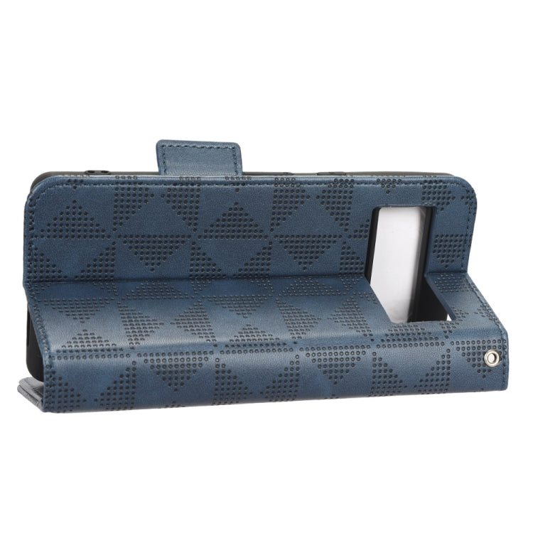 For Google Pixel 7 Symmetrical Triangle Leather Phone Case