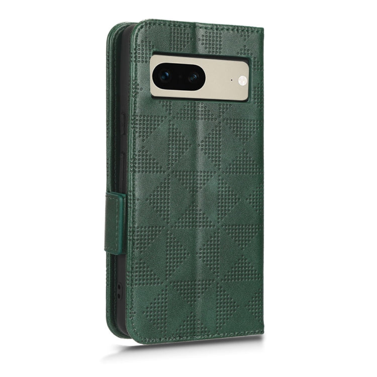 For Google Pixel 7 Symmetrical Triangle Leather Phone Case
