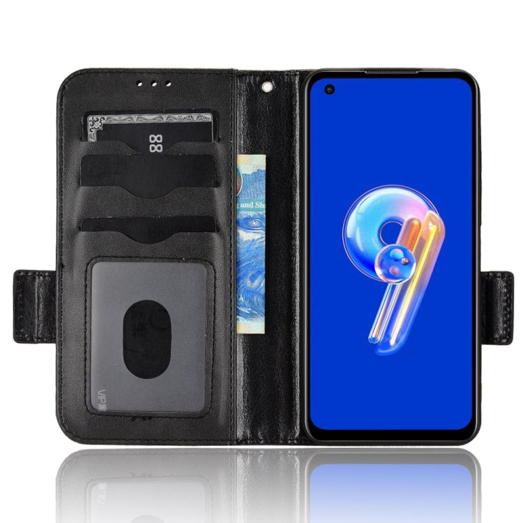 For Asus Zenfone 9 Symmetrical Triangle Leather Phone Case