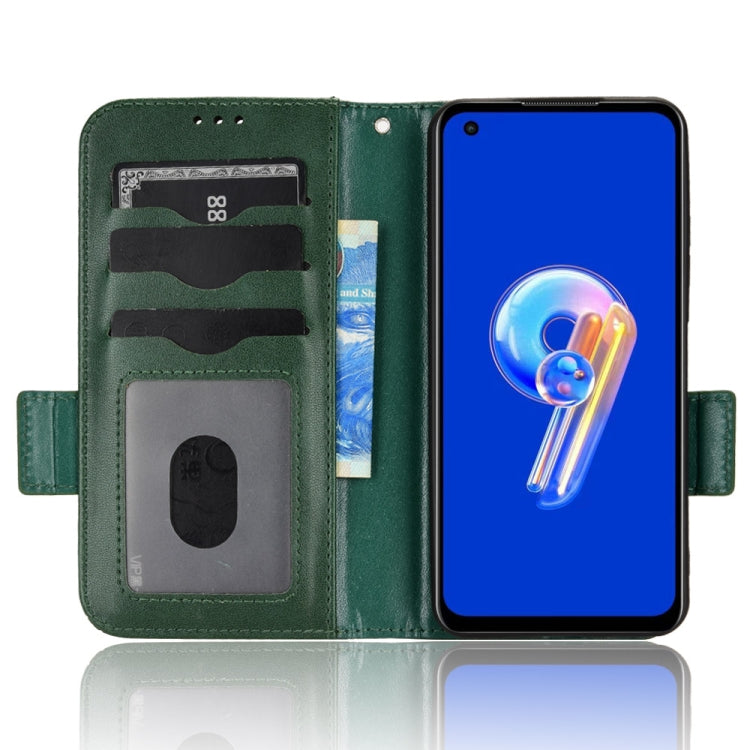 For Asus Zenfone 9 Symmetrical Triangle Leather Phone Case