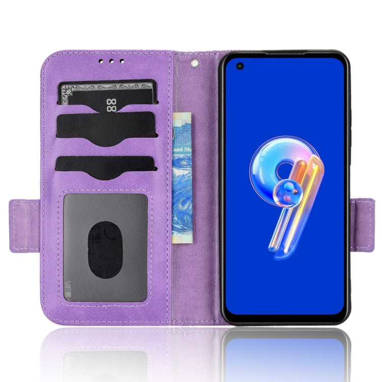 For Asus Zenfone 9 Symmetrical Triangle Leather Phone Case