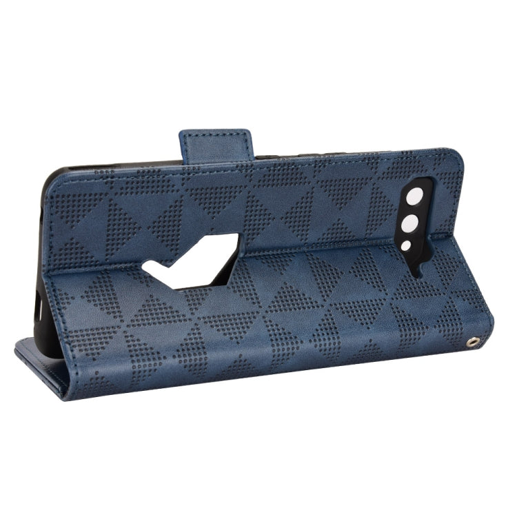 For Asus ROG Phone 5 Symmetrical Triangle Leather Phone Case