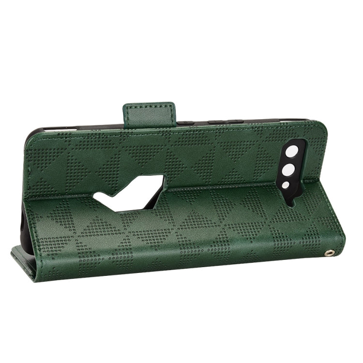 For Asus ROG Phone 5 Symmetrical Triangle Leather Phone Case