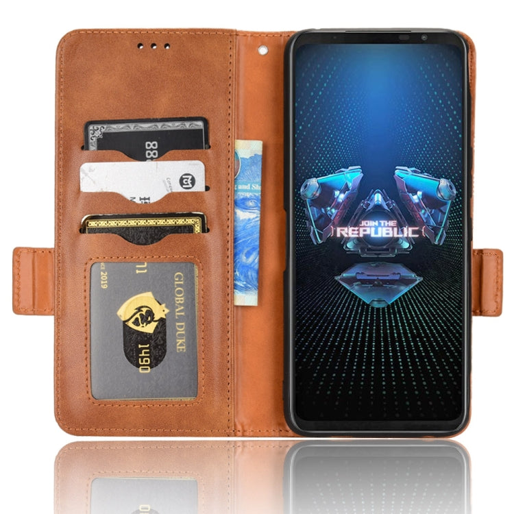 For Asus ROG Phone 5 Symmetrical Triangle Leather Phone Case