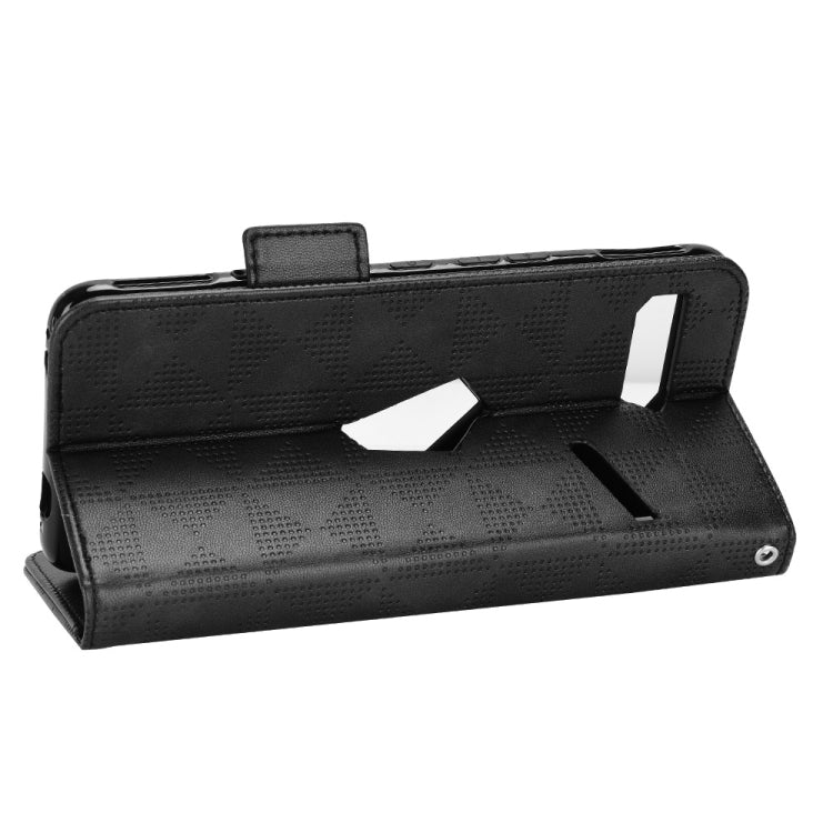 For Asus ROG Phone II Symmetrical Triangle Leather Phone Case