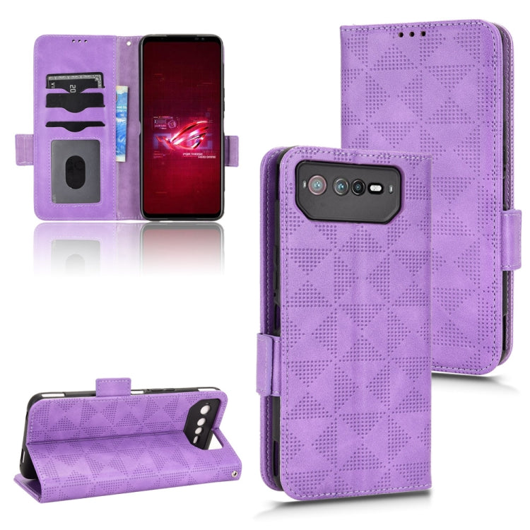 For Asus ROG Phone 6 Symmetrical Triangle Leather Phone Case